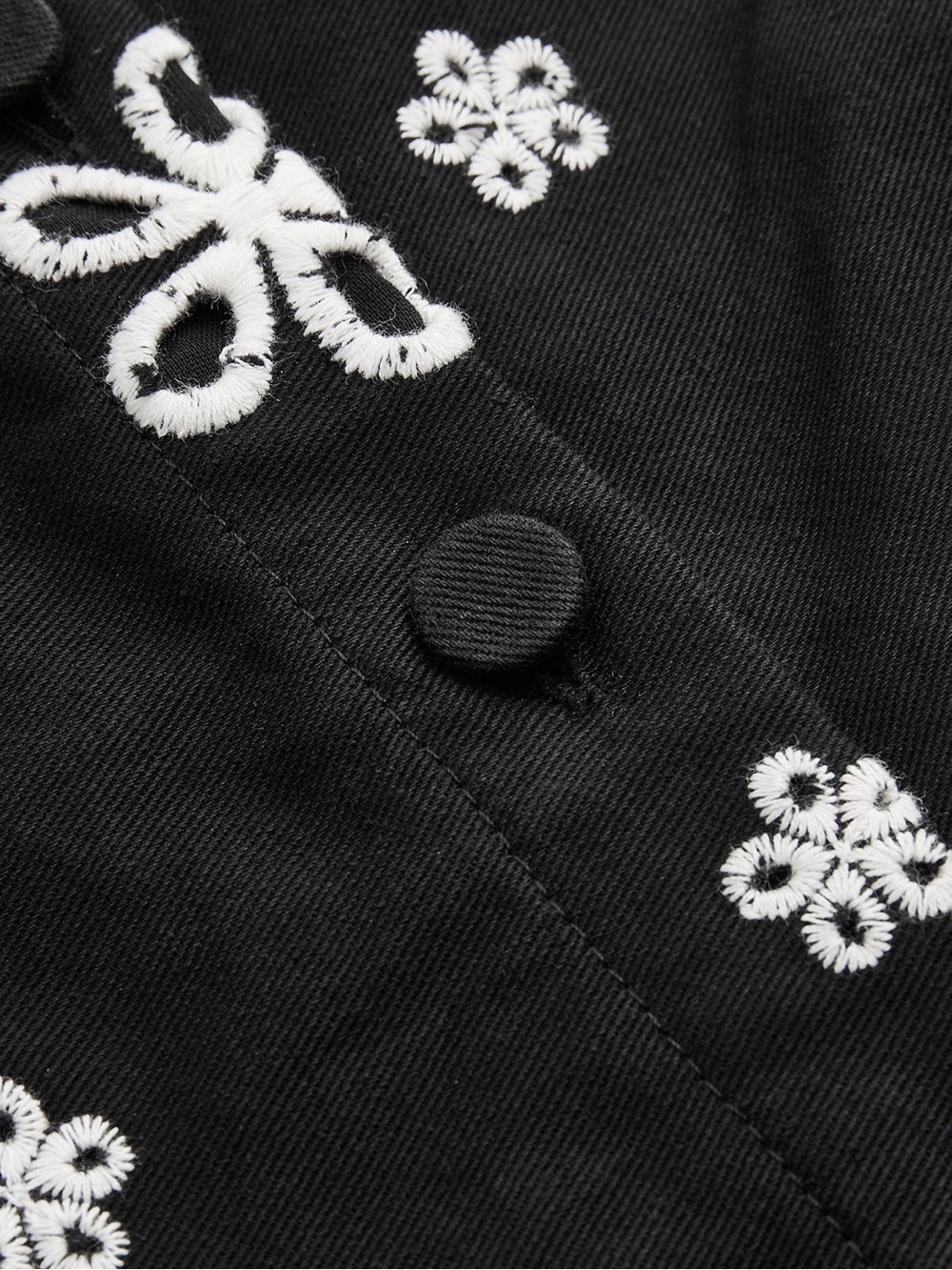 Commense - Embroidered Floral Cotton Top & Pants Set - Picture 10 of 11